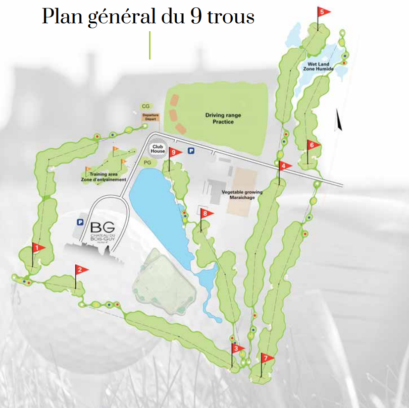 Plan du Golf du Bois-Guy